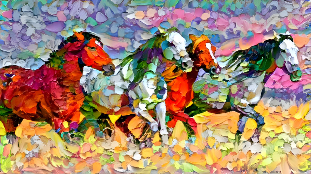 Pastel Horses