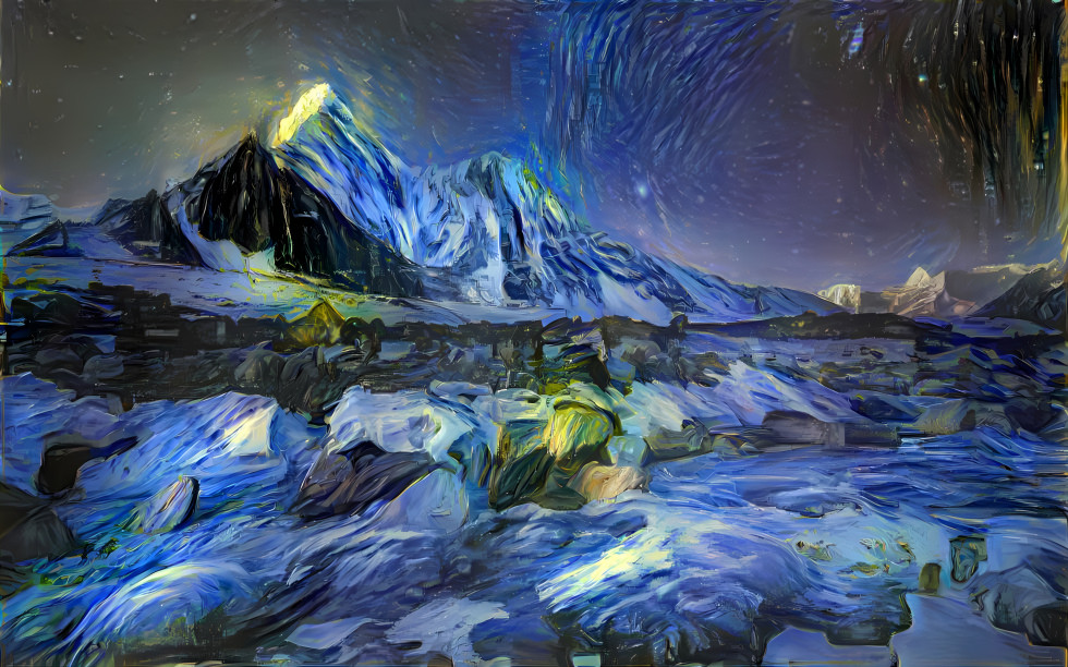Mount Everest: Van Gogh Edition