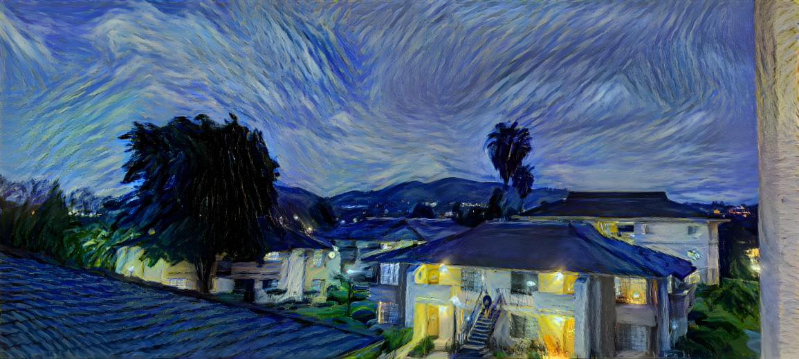 Starry night at the Village 