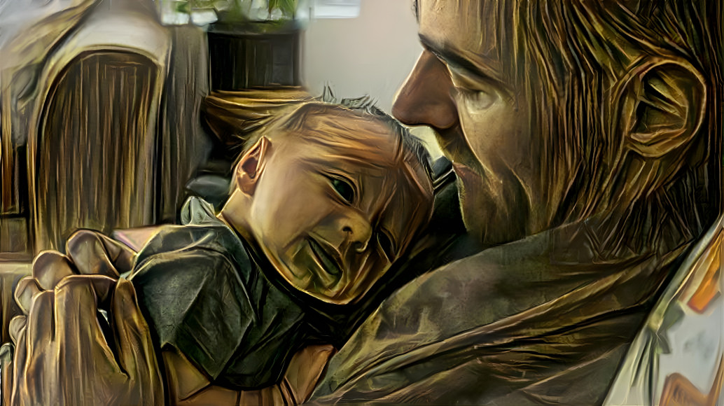 Wooden Child and Father