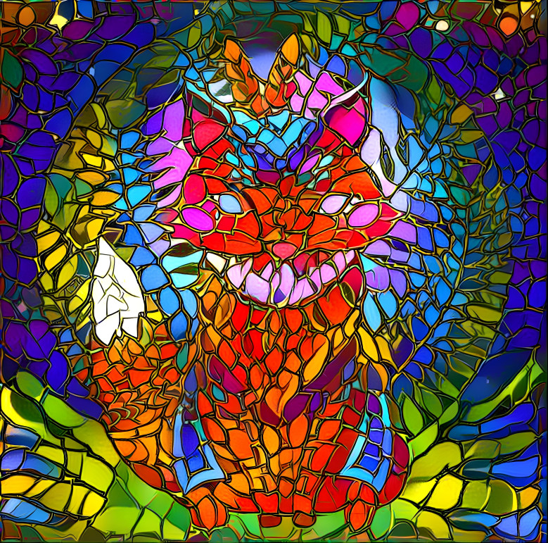 Stain Glass Fox