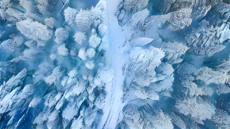 Abstract Snow Forest