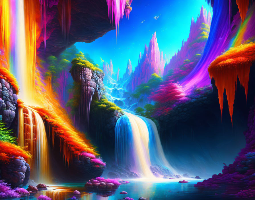 Waterfalls of Color