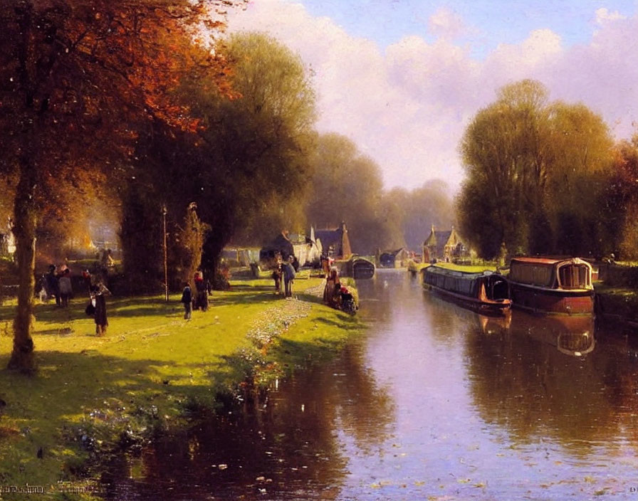 Canal With Boats
