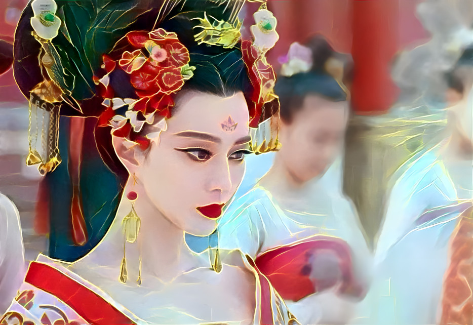 A still from a story of Empress Wu Zetian 