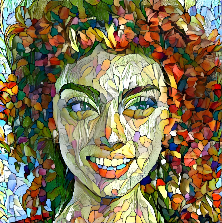 Smile in Glass Mosaic