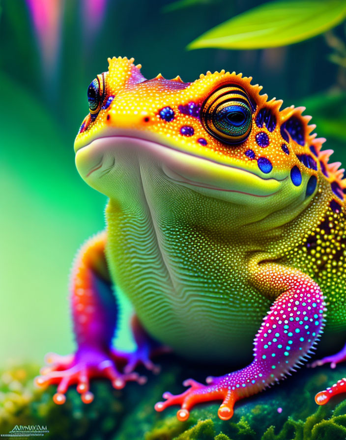 Warning Coloration of a Poisonous Toad