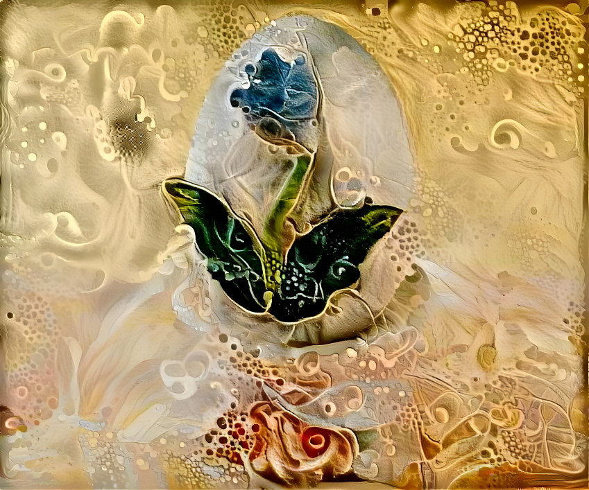 Flower Decorating an Egg
