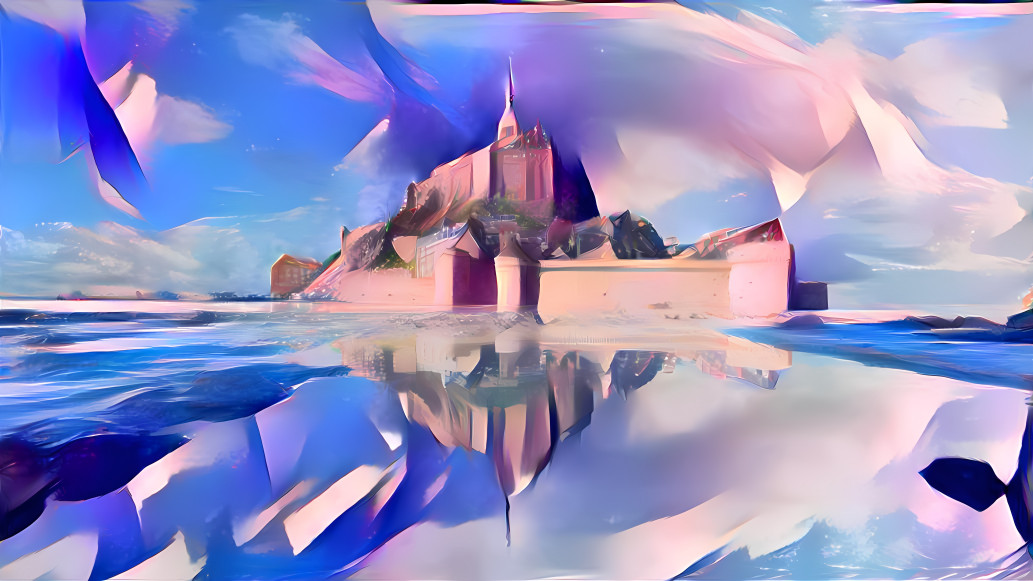 Abstract Mont St Michel