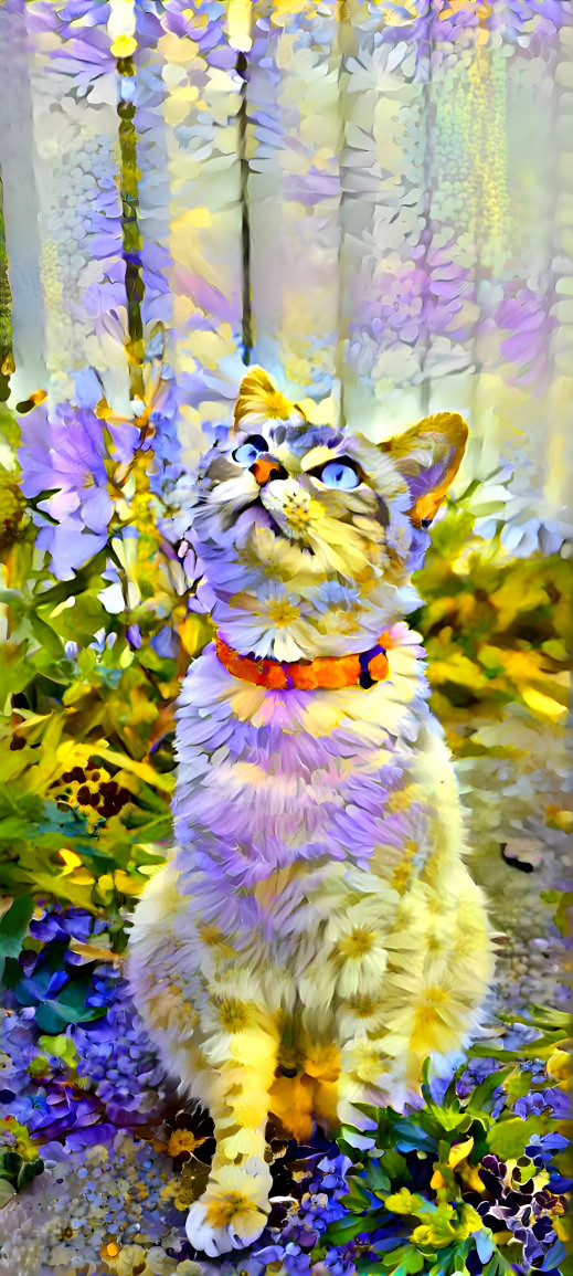 The flower cat