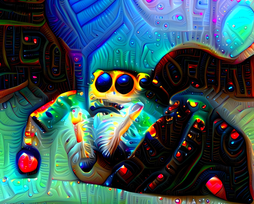 psychedelic spider