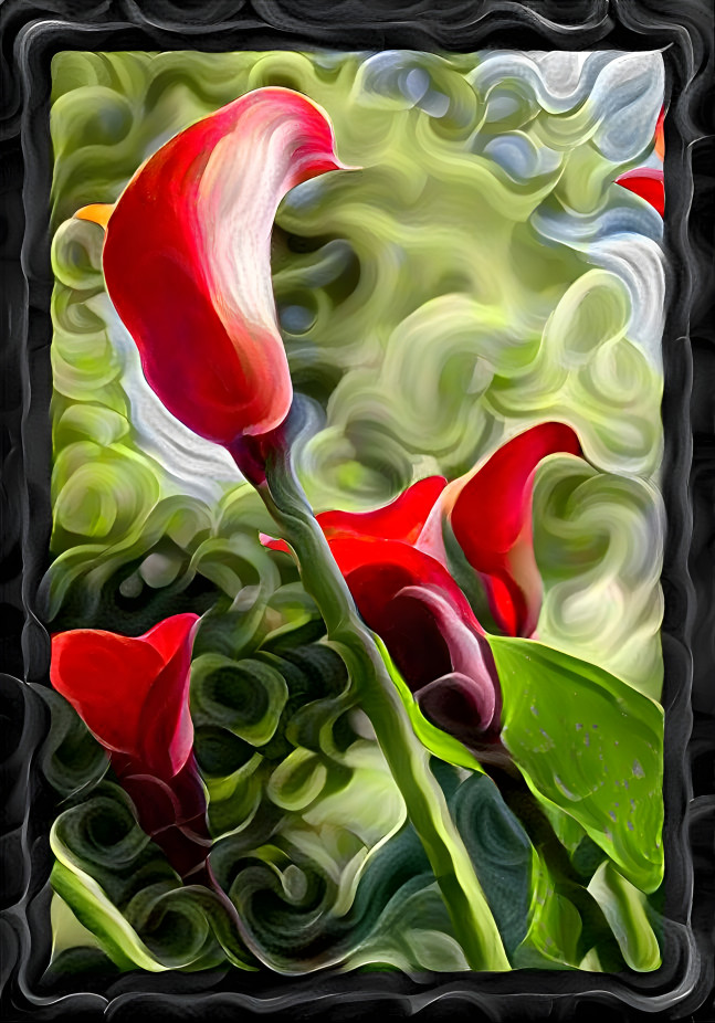 Red Hallucination ... Arum Flowers