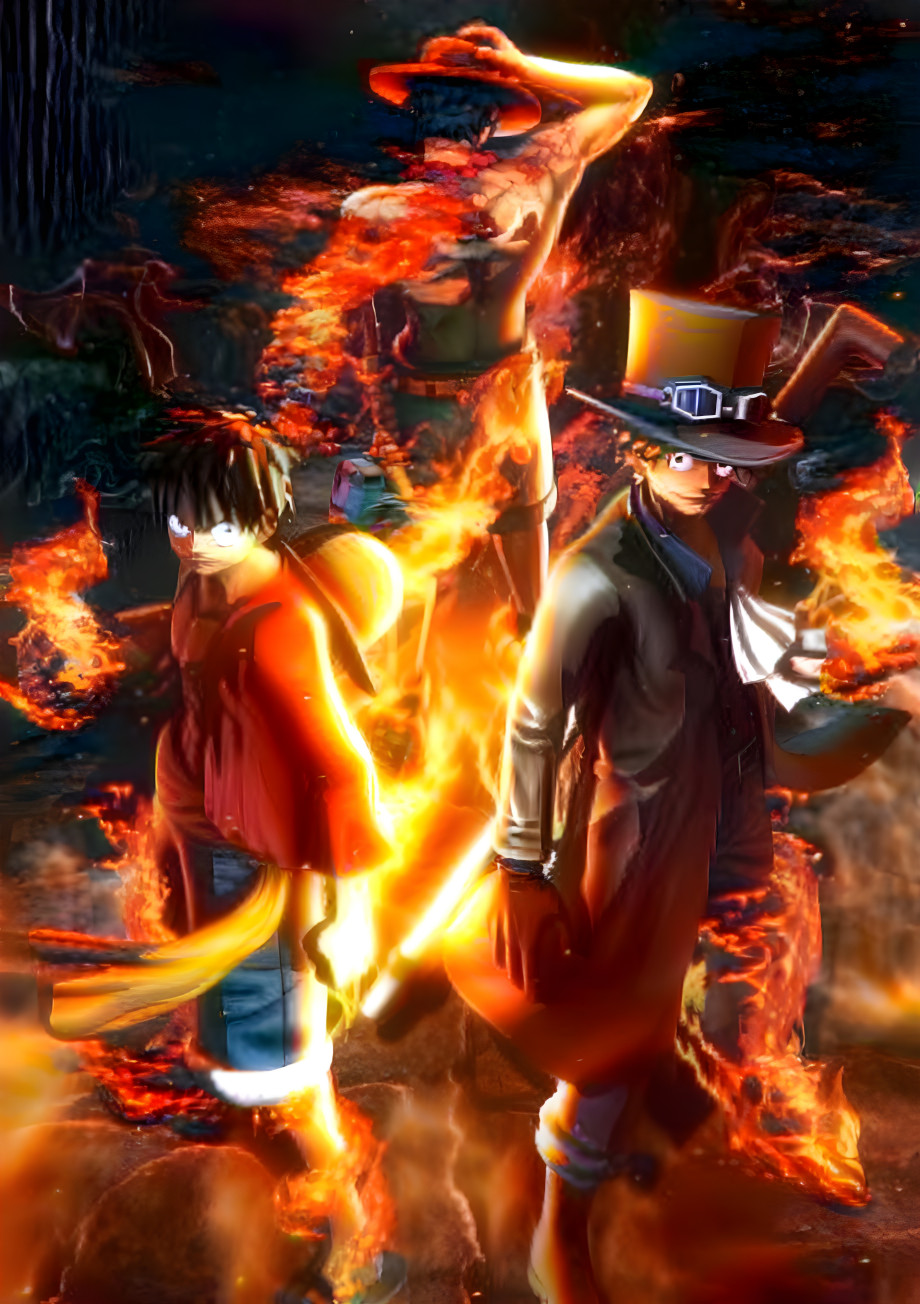 Luffy, Ace, and Sabo 2