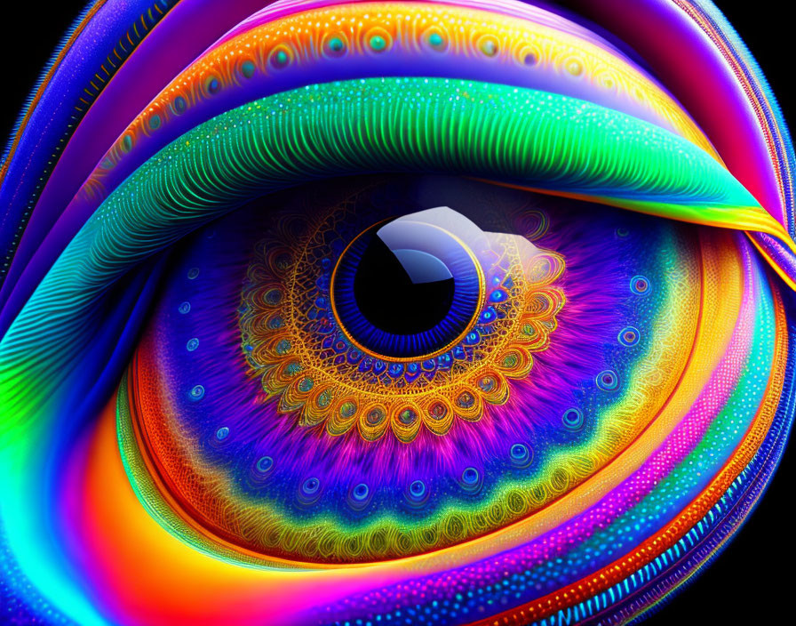 Spirograph eye