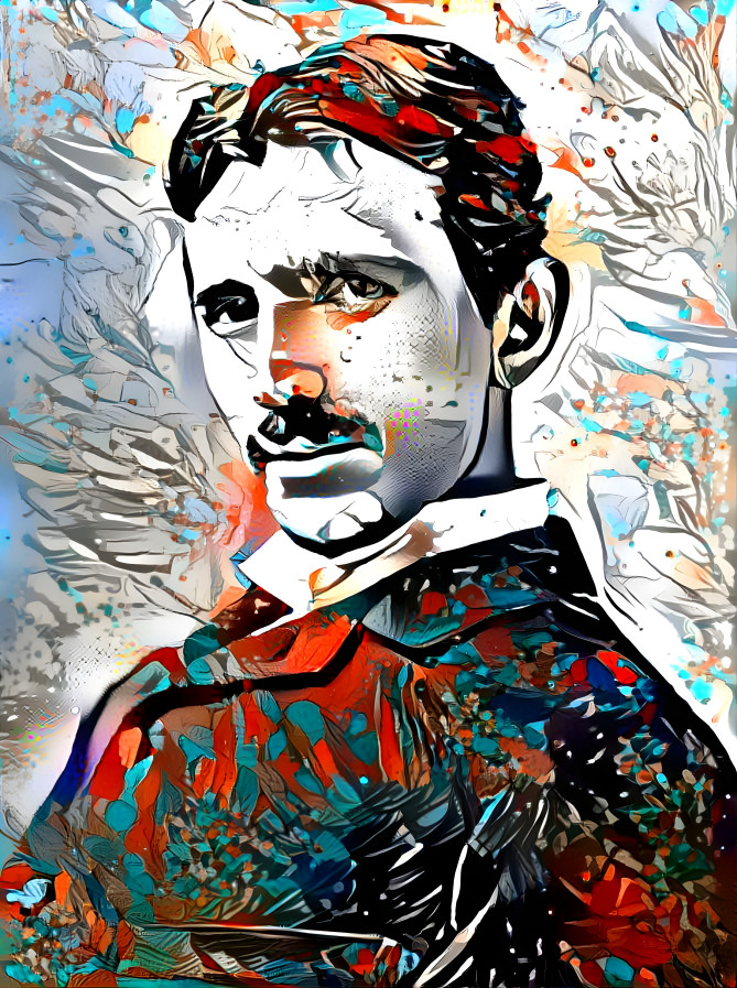 Nikola Tesla Painting