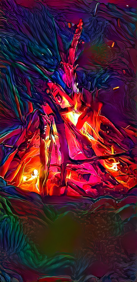 faces in the fire