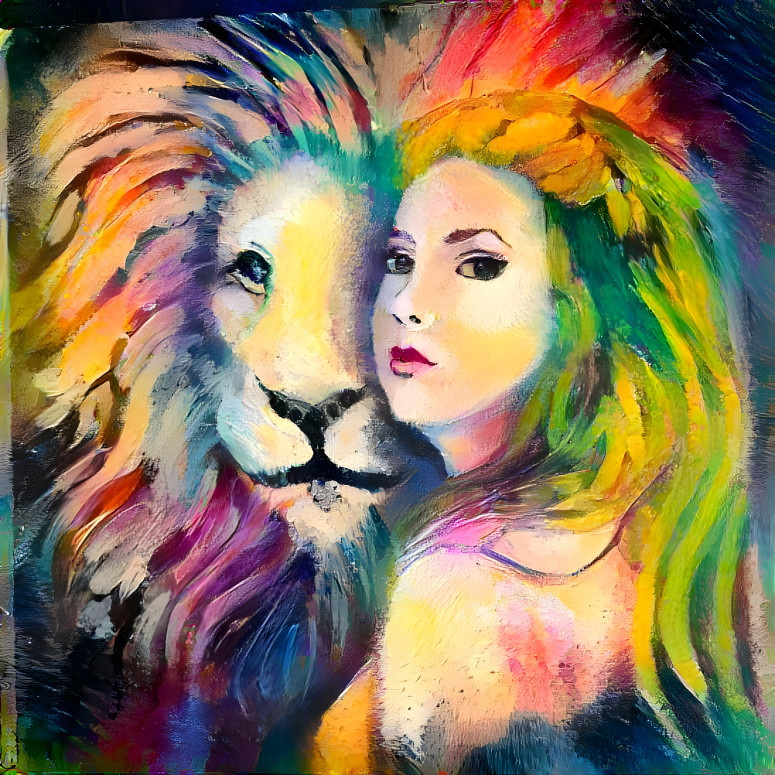 Lion with Girl 3