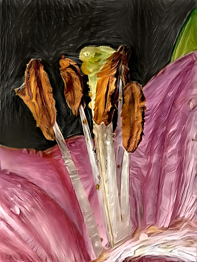 Painting Of A Lily