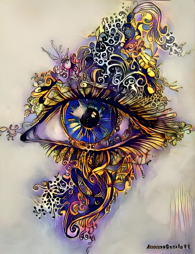decorated eye