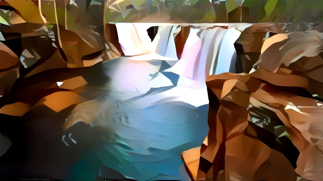 rock waterfall