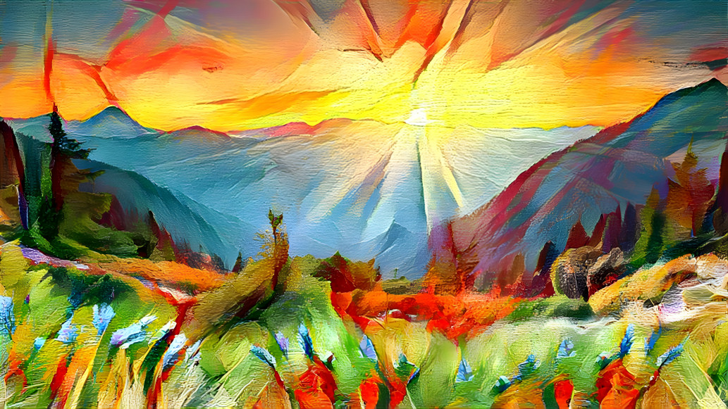 colorful hill