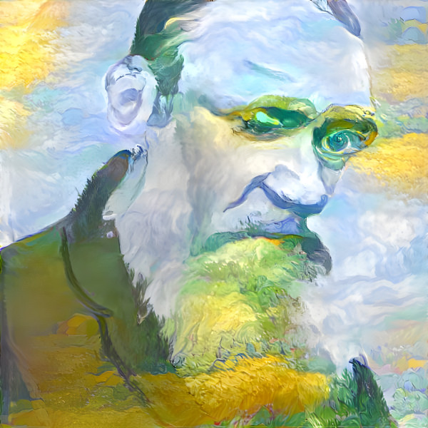 Leo Tolstoy Van Gogh style
