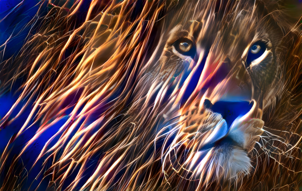 Lightning lion