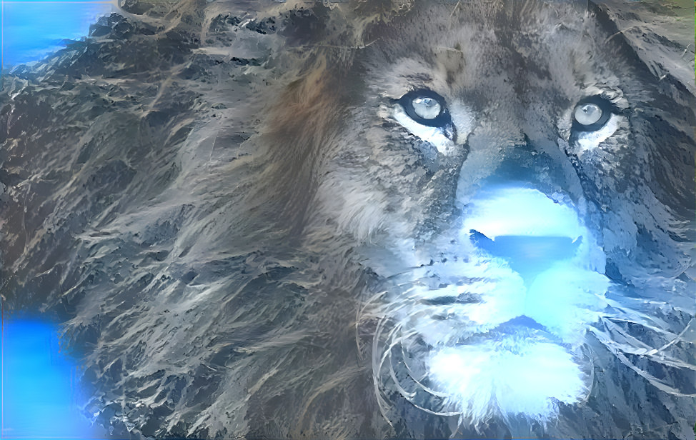 Iced lion