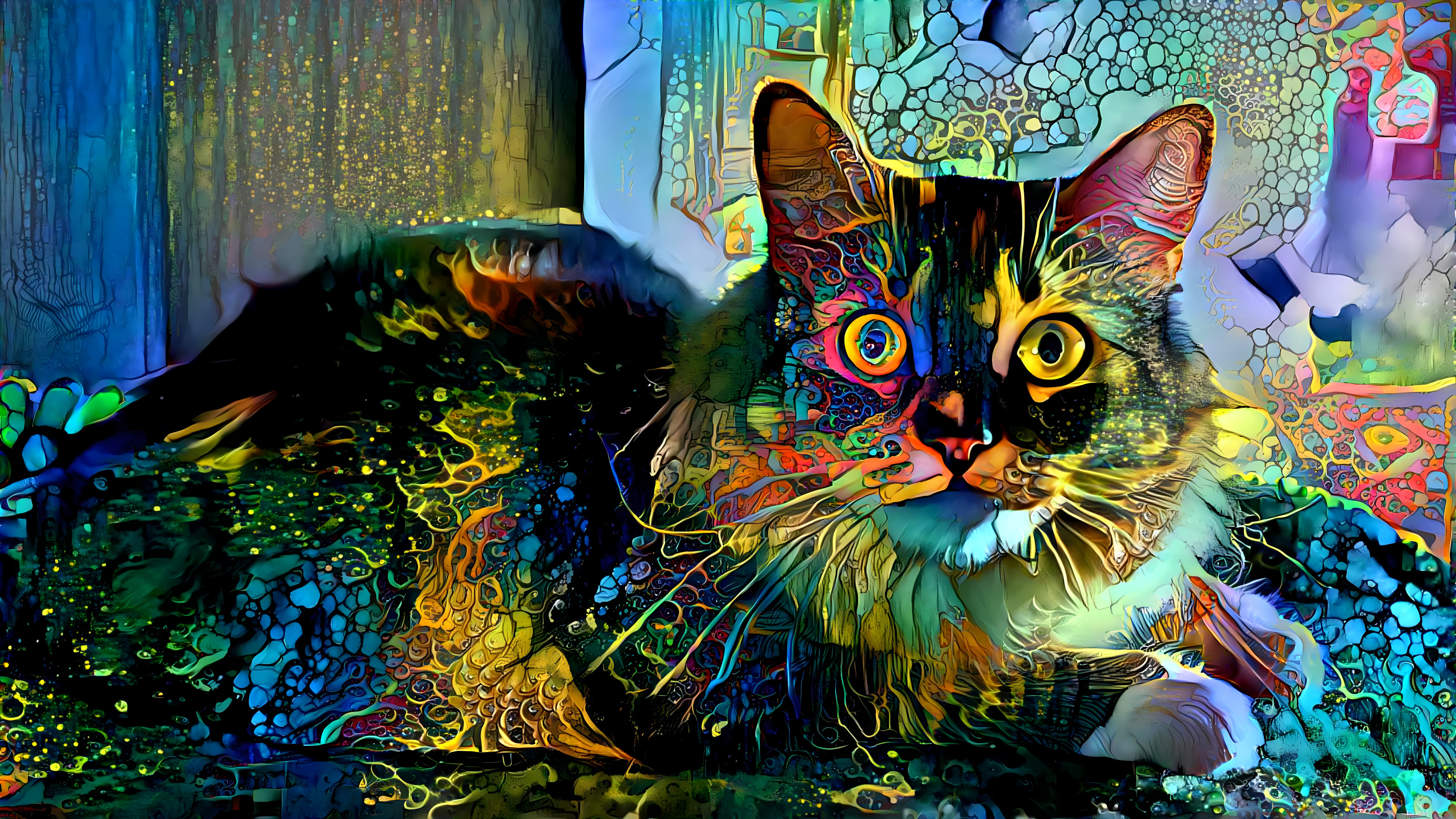 Psychedelic Kitty