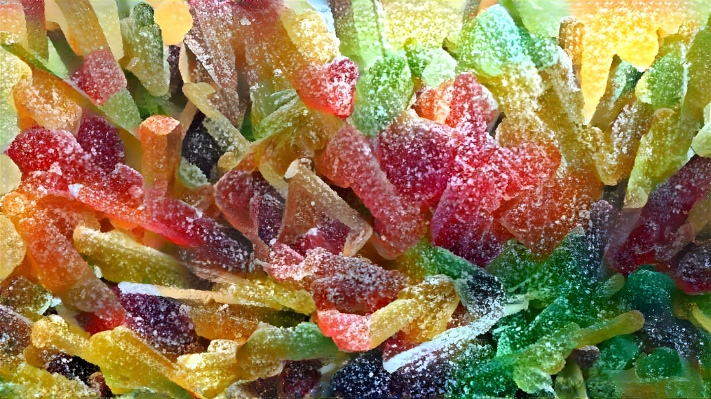 Gummy Stibnite Crystals