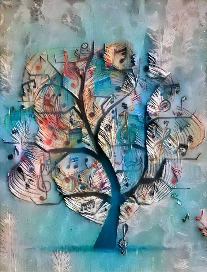L'arbre musicale plumeux 
