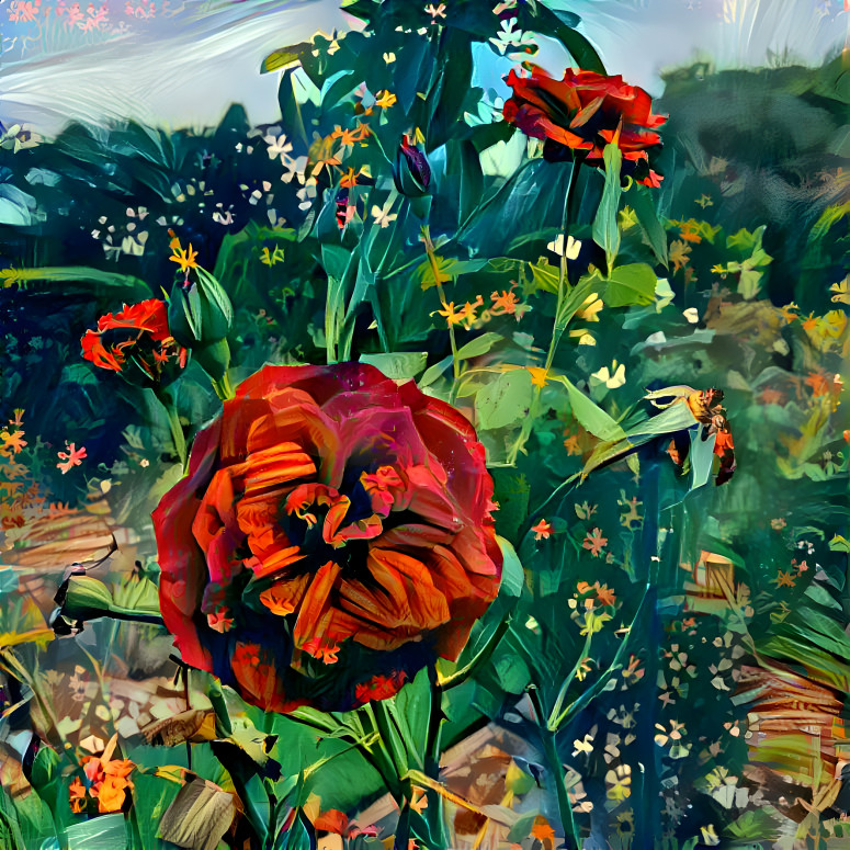 Roses, rendered 