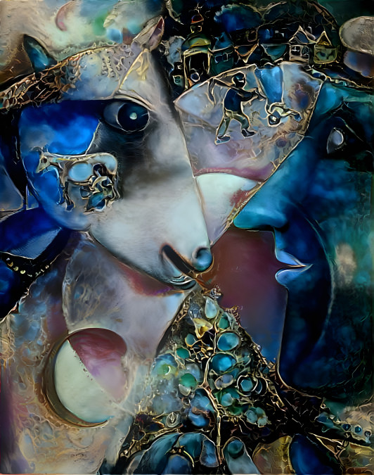 Powerful Blue Marc Chagall