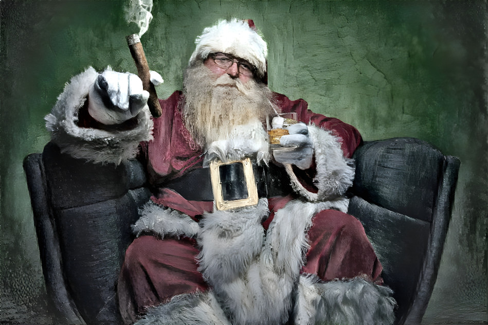 Cigar With Santa