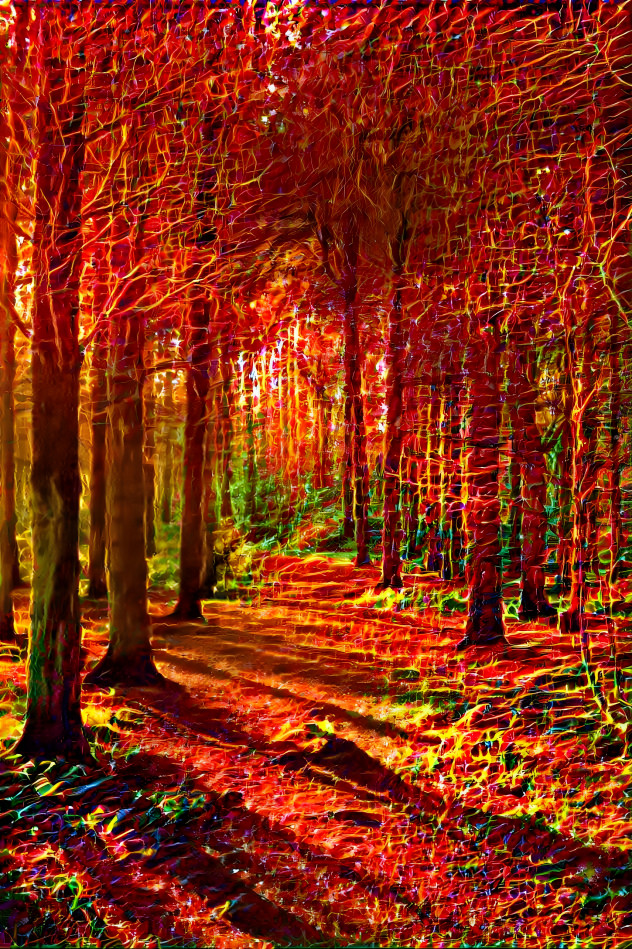 Psychedelic forest