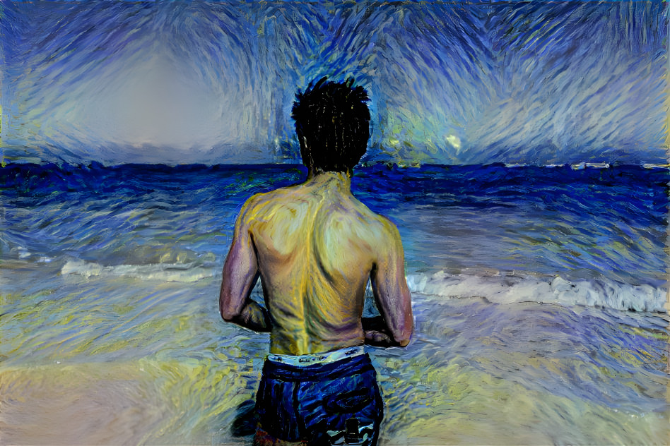 Starry Boy on Beach
