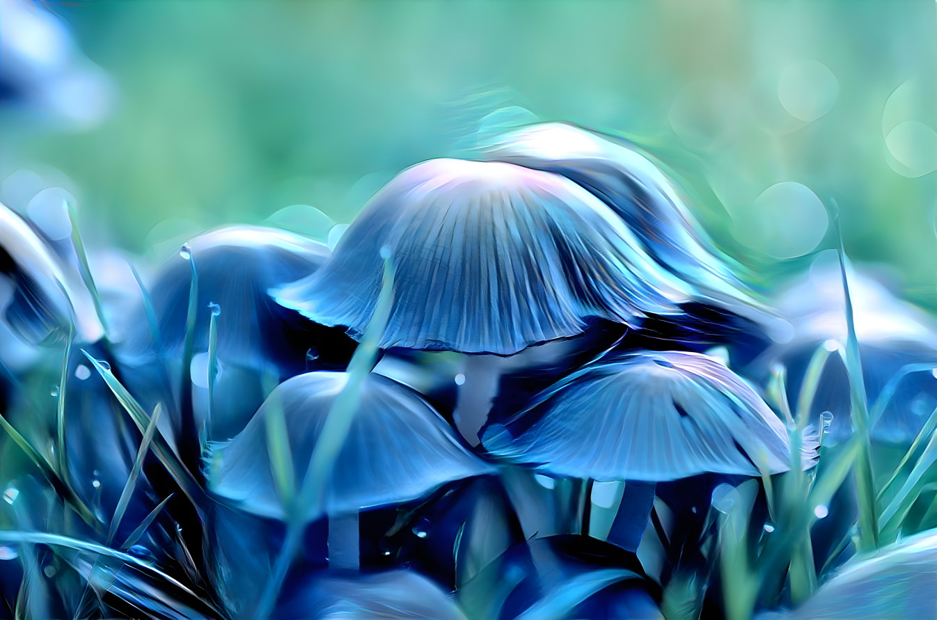 Dreamy Blue Shrooms