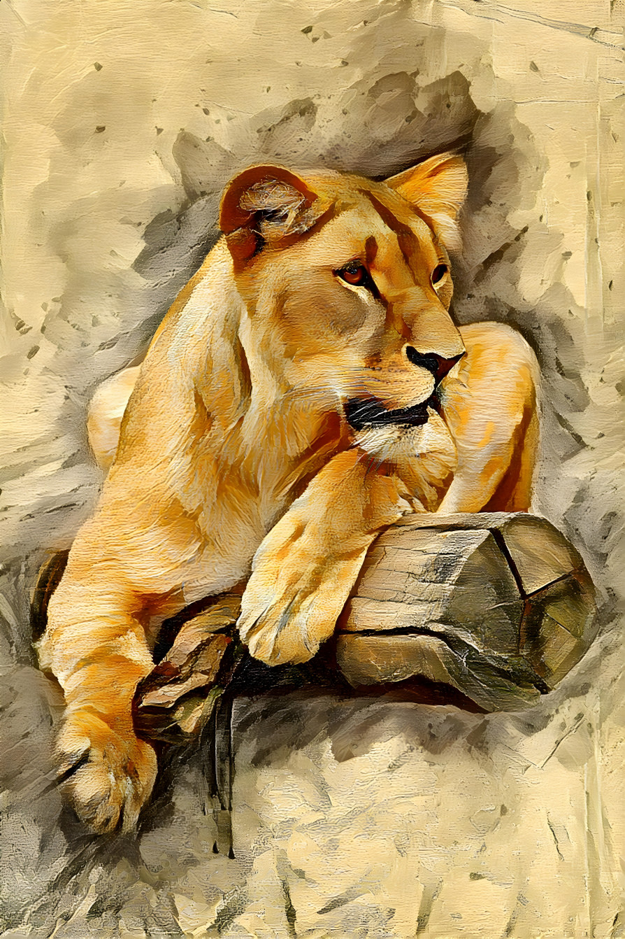 Lounging Lioness