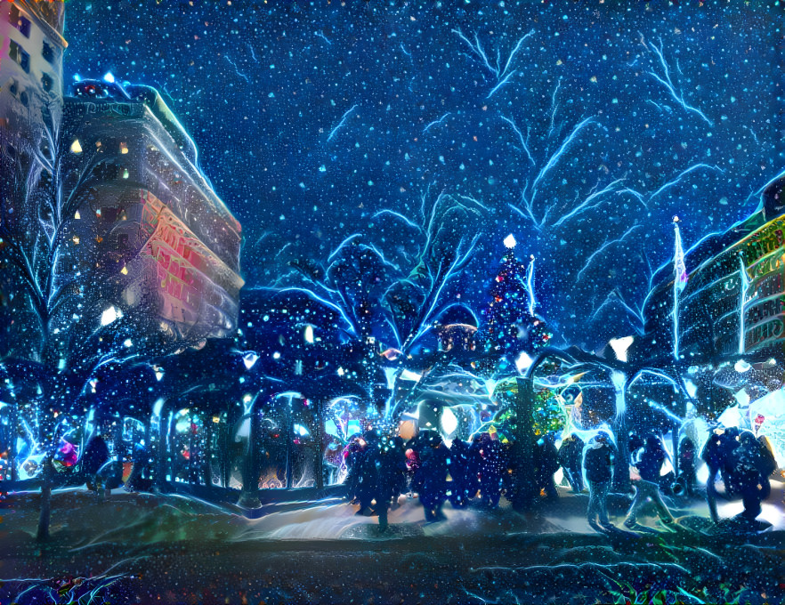 Christmas at Pioneer Courthouse Square (Portland)