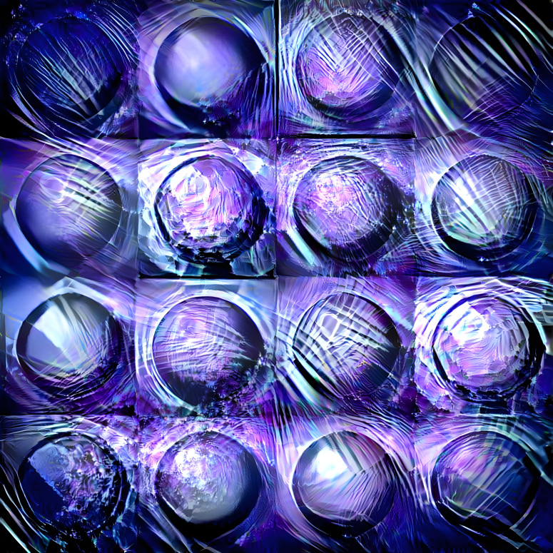 "Alternative Spheres - Violet and Blue"