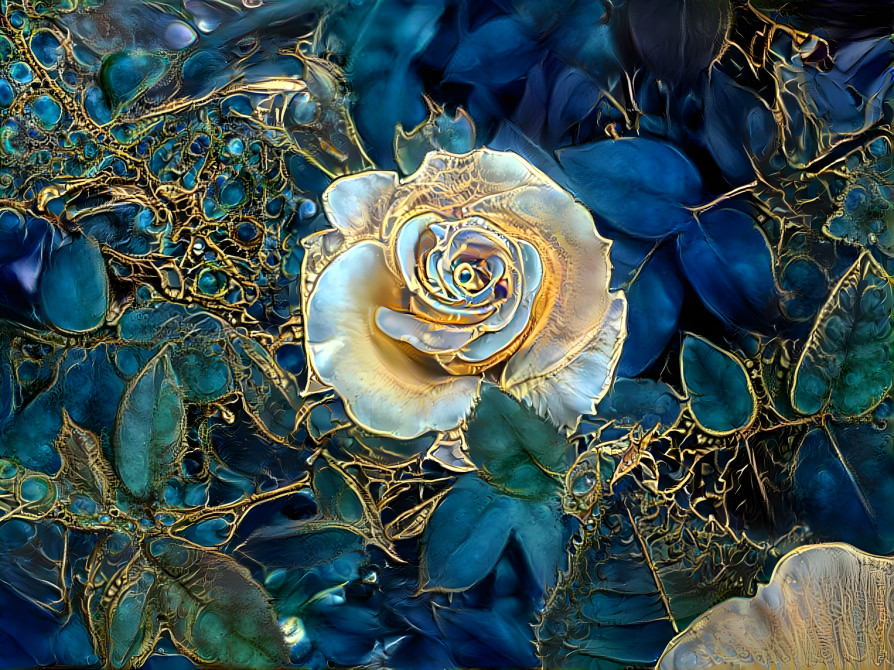 Gold leaf Rose