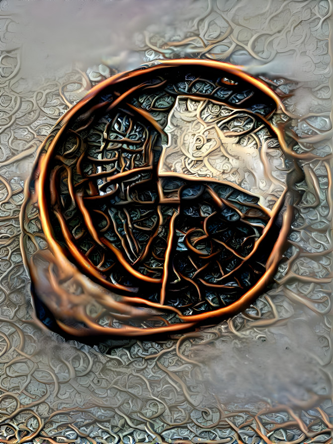 Copper gazing globe