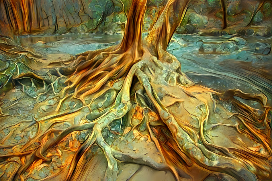 Intertwined Tree Roots