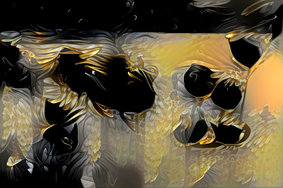 Black and Gold Abstract 