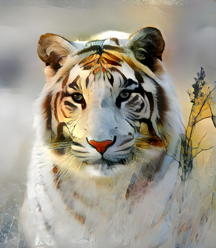 Snow tiger ...