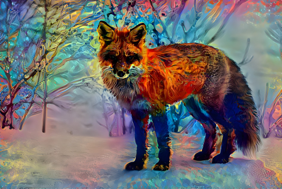 Colorful fox
