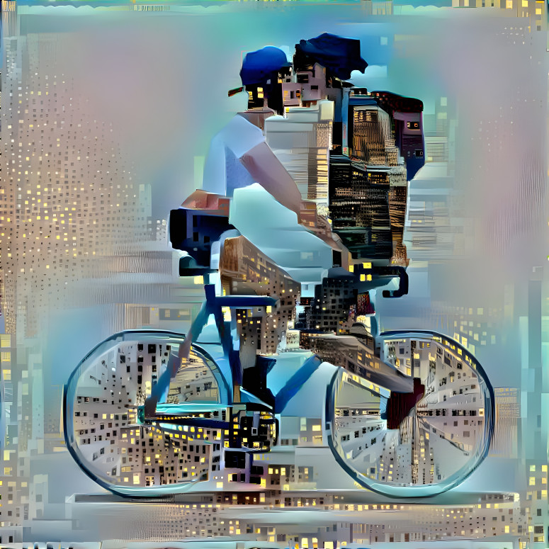 Couple s'embrassant sur un vélo