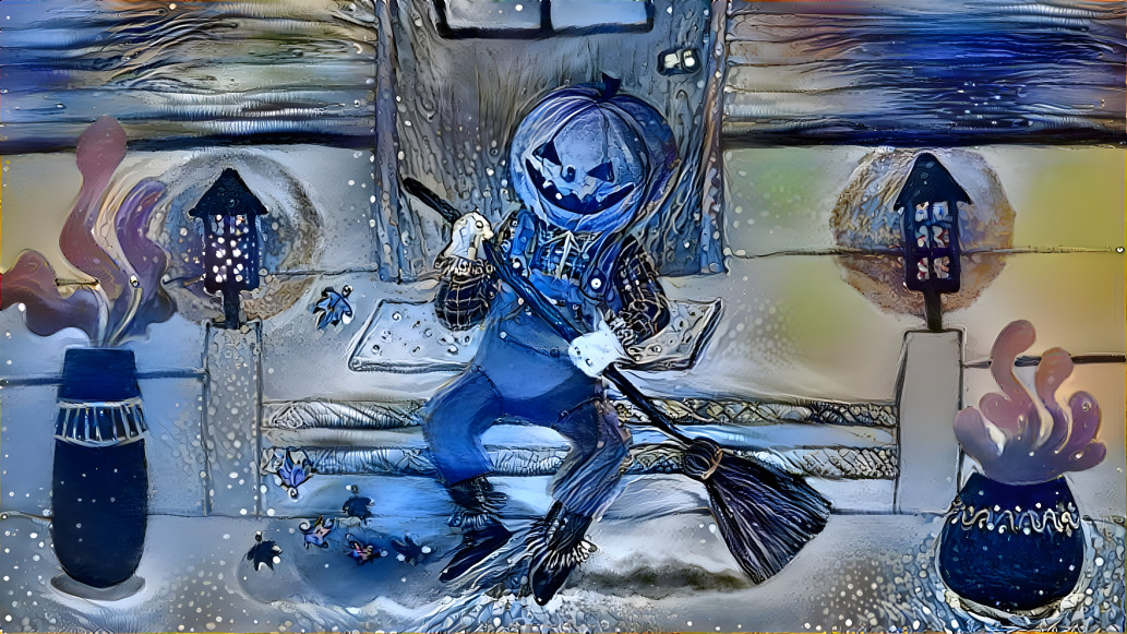 Halloween Jack O'Lantern balayant
