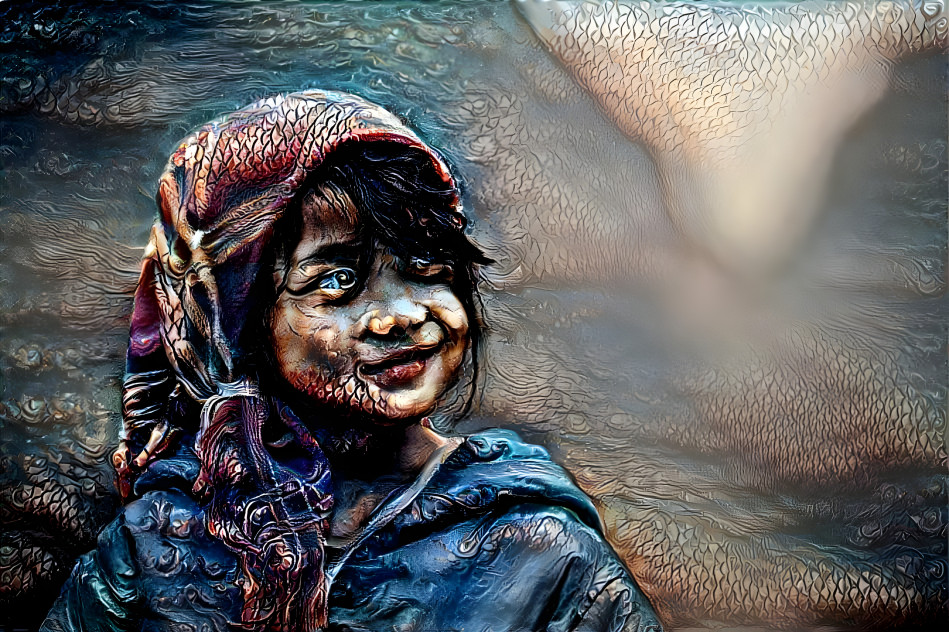 young girl in 3D