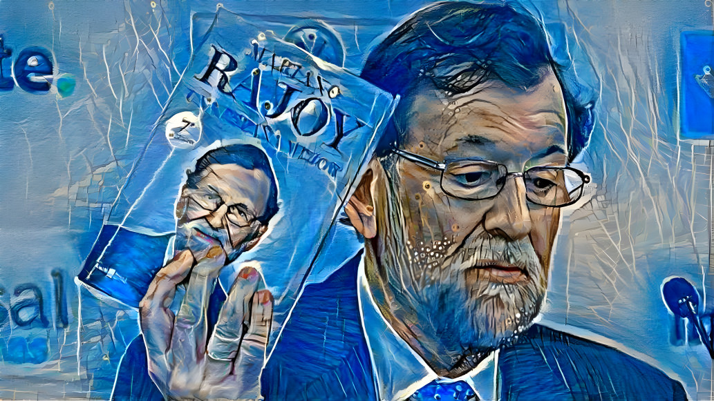 Rajoy en azul
